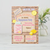 Invitations des parties d'engagement Lemonade & BB (Debout devant)