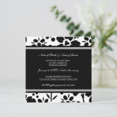 Invitations des parties d'engagement noir et blanc (Debout devant)