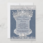 Invitations des parties Denim et Diamonds (Devant)