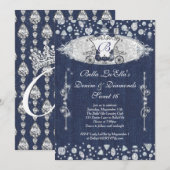 Invitations des parties Denim et Diamonds (Devant / Derrière)
