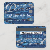 Invitations des parties Diamond & Denim (Devant / Derrière)