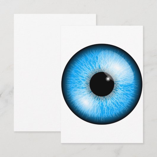 Invitations des yeux bleus (Devant / Derrière)