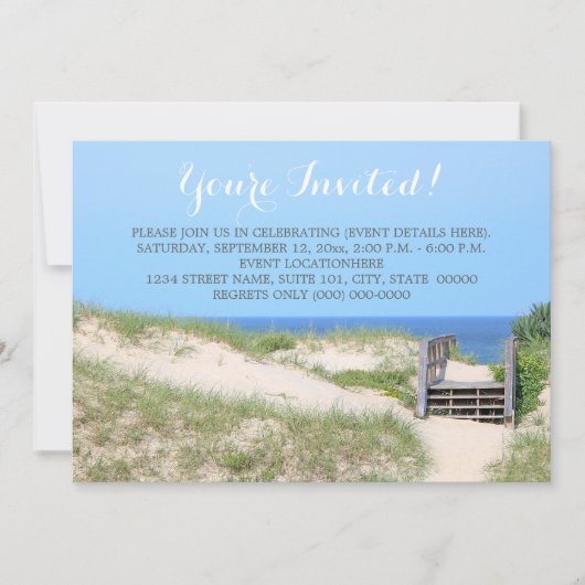 Invitations d'Étapes Plage (Devant)