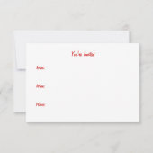 Invitations d'été pour chats de Bikini (Dos)