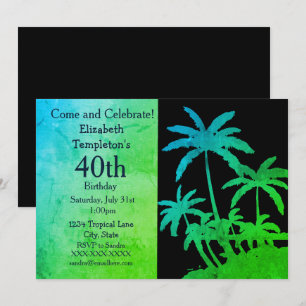 Invitations d'été tropicales