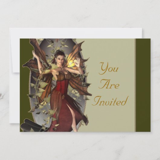 Invitations d'événement de féerie d'hiver (Devant)