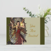 Invitations d'événement de féerie d'hiver (Debout devant)