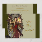 Invitations d'événement de féerie d'hiver (Devant / Derrière)