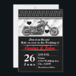Invitations d'événement Mariage moto Biker<br><div class="desc">Invitations d'événement Mariage moto Biker Motorcycle. Customisez l'avant et l'arrière pour tout événement.</div>