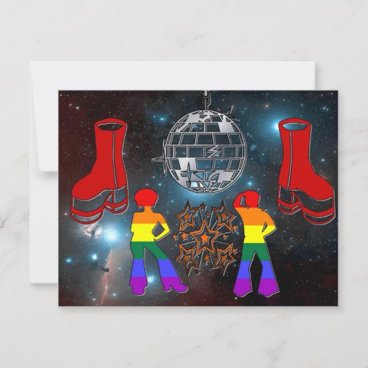 Invitations d'événements de fidélité Disco personn (Devant)