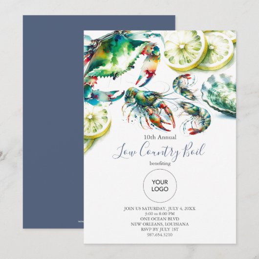 Invitations d'événements d'ébullition de faible pa (Devant / Derrière)