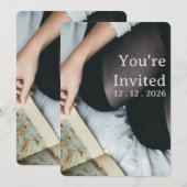 Invitations d'événements personnalisées en temps e (Devant / Derrière)