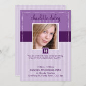 INVITATIONS d'événements spéciaux :: beau carré 6P (Devant / Derrière)