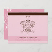 INVITATIONS d'événements spéciaux :: lustre 2L (Devant / Derrière)