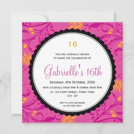 INVITATIONS d'événements spéciaux :: pétoncle rond (Devant)