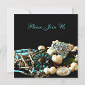 Invitations d'exposition d'expo de bijoux (Devant)