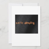 Invitations d'Halloween (Dos)