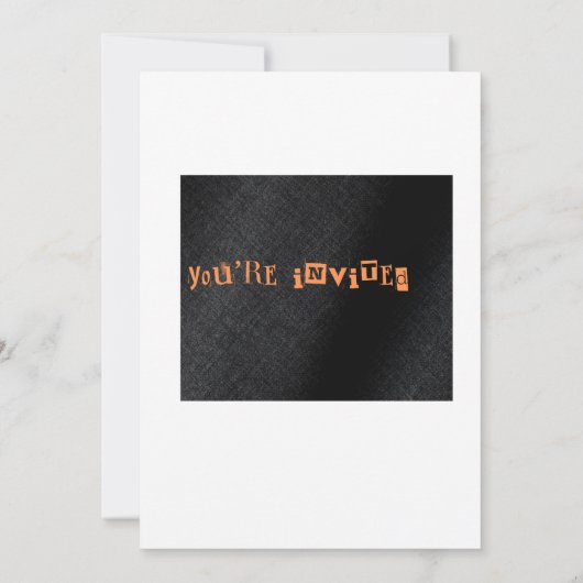 Invitations d'Halloween (Dos)