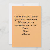 Invitations d'Halloween (Dos)
