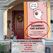 Invitations d'Halloween 1er anniversaire petit liv