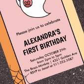 Invitations d'Halloween 1er anniversaire petit liv