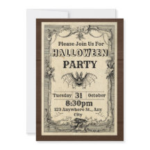 Invitations d'Halloween 2024