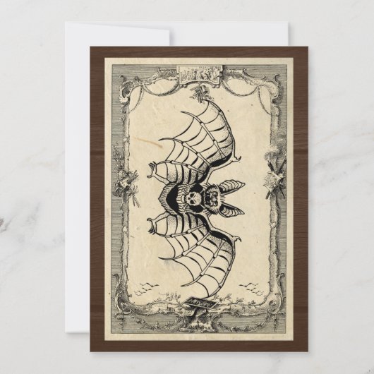 Invitations d'Halloween 2024 (Dos)