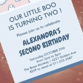Invitations d'Halloween 2e anniversaire petit garç