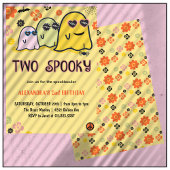 Invitations d'Halloween 2ème anniversaire fantômes