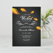 Invitations d'Halloween adulte Costume fête violet (Debout devant)