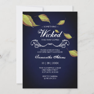 Invitations d'Halloween Adulte Costume Party