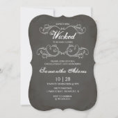 Invitations d'Halloween adulte gothique (Devant)