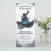 Invitations d'Halloween Casquette noir de sorcière (Debout devant)