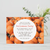 Invitations d'Halloween citrouille (Debout devant)