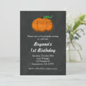 Invitations d'Halloween Citrouille orange (Debout devant)