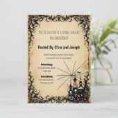 Invitations d'Halloween de Silhouette Parchment (Debout devant)