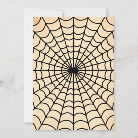 Invitations d'Halloween de Silhouette Parchment (Dos)