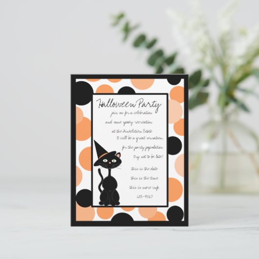 Invitations d'Halloween en pointes (Debout devant)