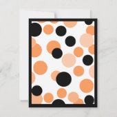 Invitations d'Halloween en pointes (Dos)