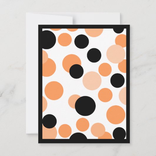 Invitations d'Halloween en pointes (Dos)