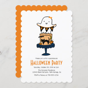Invitations d'Halloween fantômes