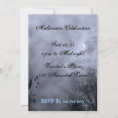 Invitations d'Halloween Haunted Ciel bleu (Dos)