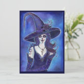 Invitations d'Halloween Jour de la sorcière morte (Debout devant)