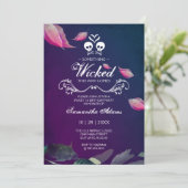 Invitations d'Halloween Sweet 16 Anniversaire fête (Debout devant)