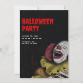 Invitations d'Halloween vintage, fête d'Halloween (Devant)