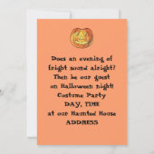 Invitations d'Halloween Vintages (Dos)