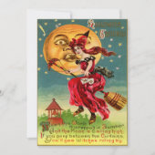 Invitations d'Halloween Vintages (Devant)