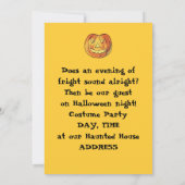 Invitations d'Halloween Vintages (Dos)