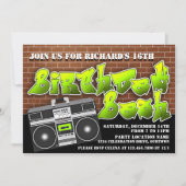 Invitations d'Hip hop de l'ancienne école (Devant)