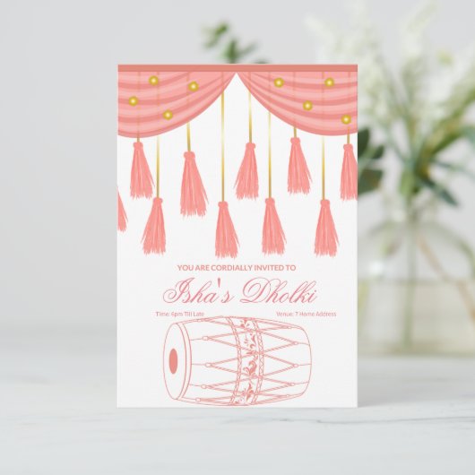 Invitations Dholki (Debout devant)